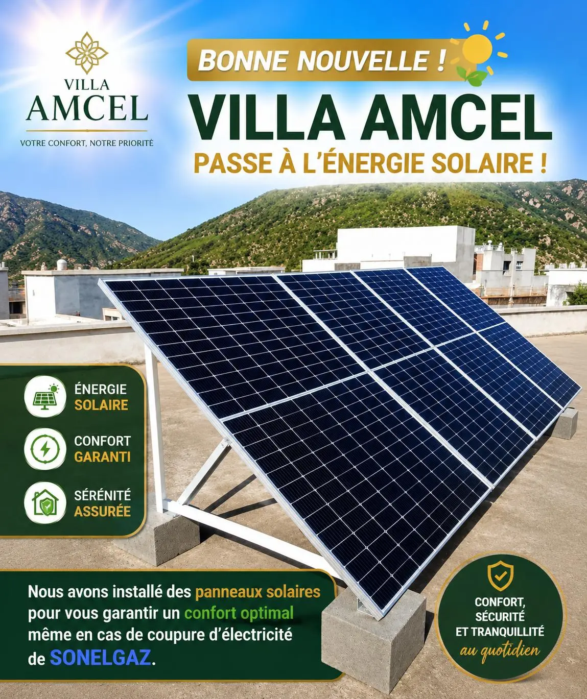 La villa et sa piscine
